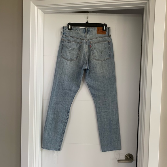 Levi’s 501 Distressed Straight Leg Jean - Picture 3 of 7